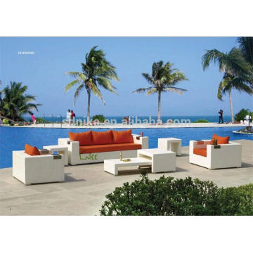 DE- (85) mobiliário de hotel usado para venda rattan hotel sofa set